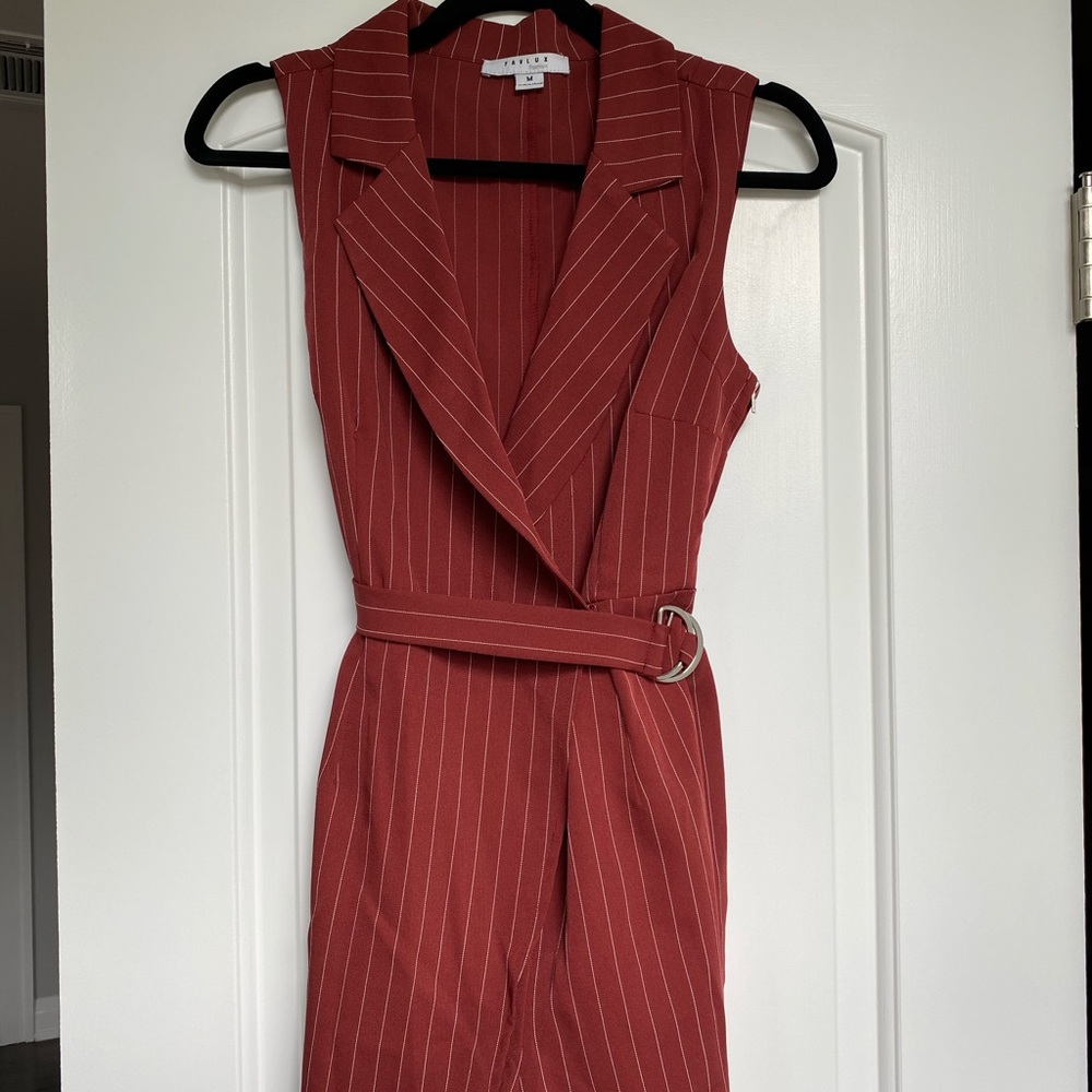 Dressy romper with belt